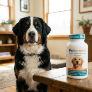 Petandim Suplemento vitamínico para cães: articulações, pele e pelagem