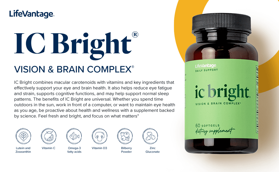 Erschließen Sie sich klarere Einsichten mit LifeVantage IC Bright: Ihr Begleiter für Auge und Gehirn