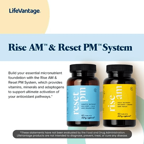 Réveillez votre santé avec LifeVantage Rise AM et Reset PM System Essentials