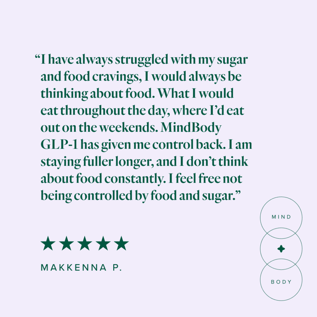 Best Mindbody Glp-1 Activation 30 MB Testimonial Makkenna P