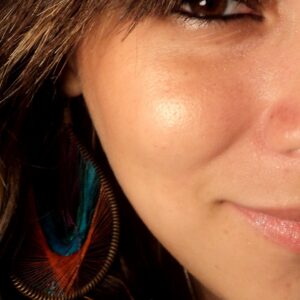 ojo, ojos, pendiente, mirada, sonrisa, labios